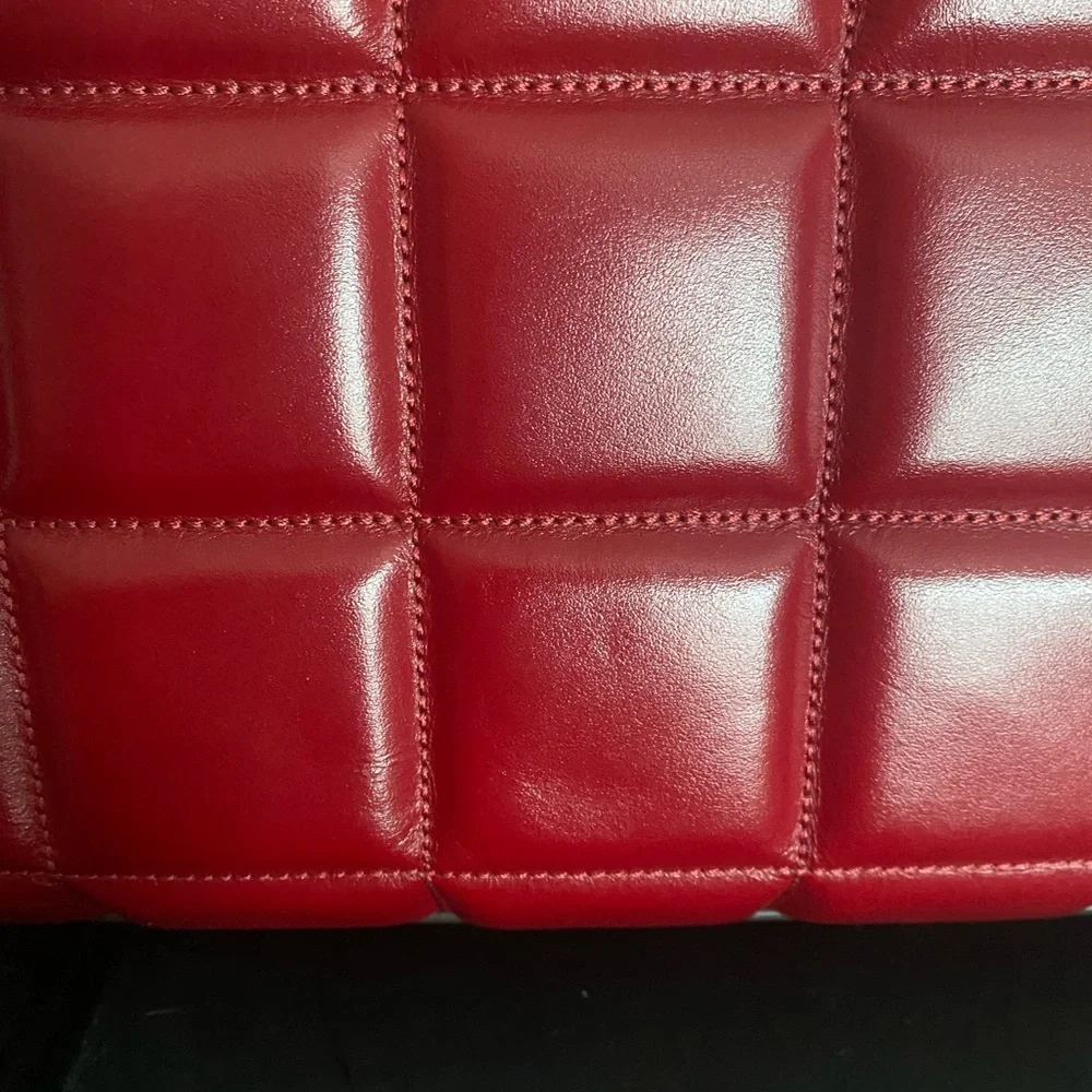 Michael Kors Burgundy Quilted Shoulder Bag - Picture 11 of 12